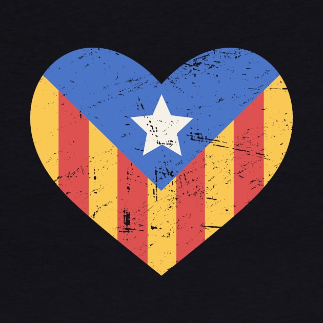 Independence For Catalonia – Flag Heart by MeatMan